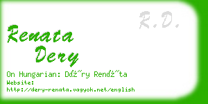 renata dery business card